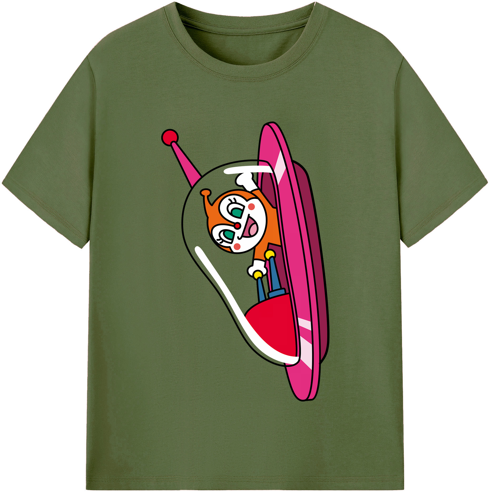 （画像用） アンパンマン Anpanman 綿100％半袖Tシャツ（フロントプリント）